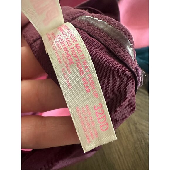 5 Victoria's Secret Pink 32DD Multi-Way Push-Up Bra Assorted Colors & Patterns - Picture 7 of 12